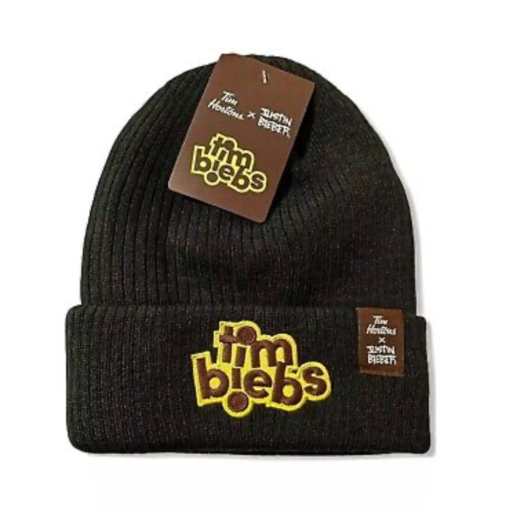 Tim Biebs Justin Bieber Tim Horton’s beanie NWT